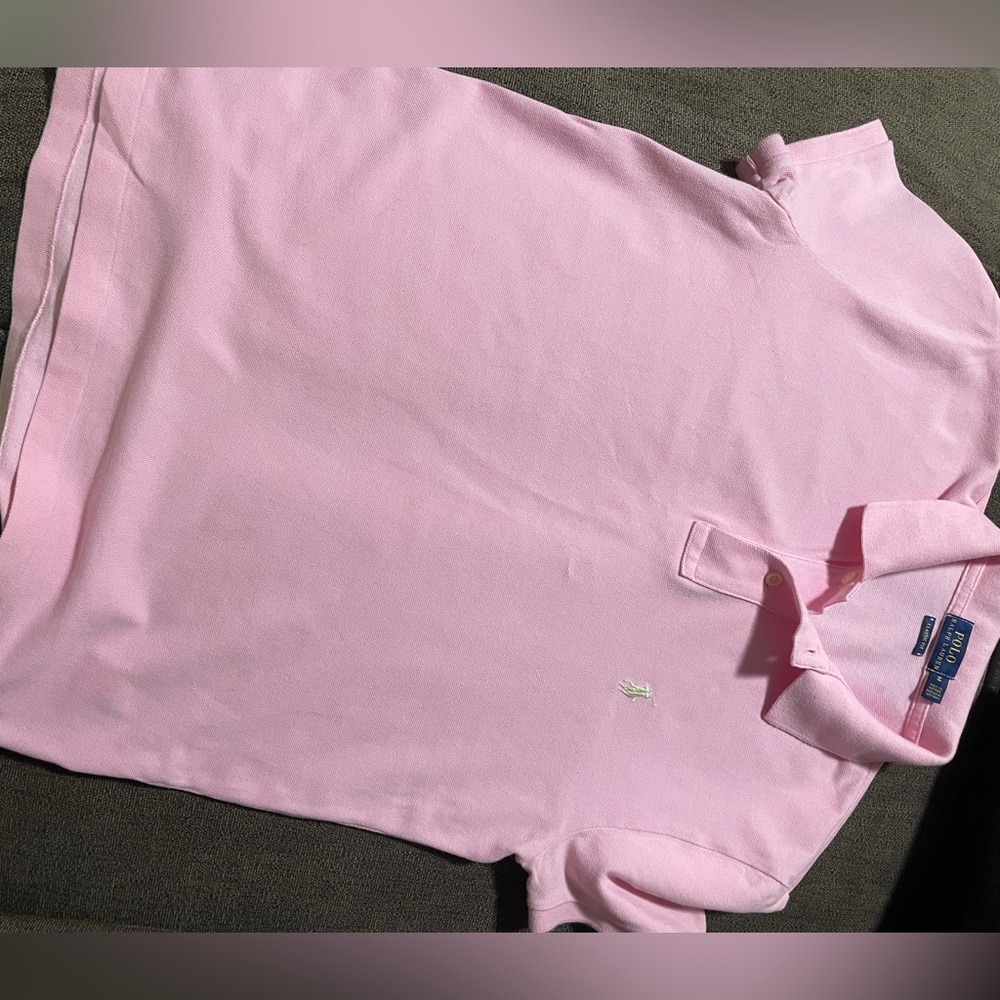 Women’s pink polo